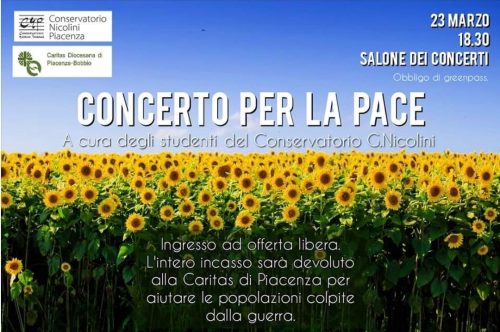 Concerto per la Pace | Conservatorio Nicolini Piacenza
