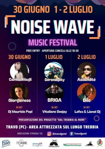 Noise Wave: 30 Giugno+1-2 2023 | Lungo Trebbia-Travo