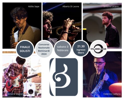 Finale Concorso Bettinardi-Solisti | Piacenza Jazz Club Milestone: Sabato 3 Febbraio 2024 