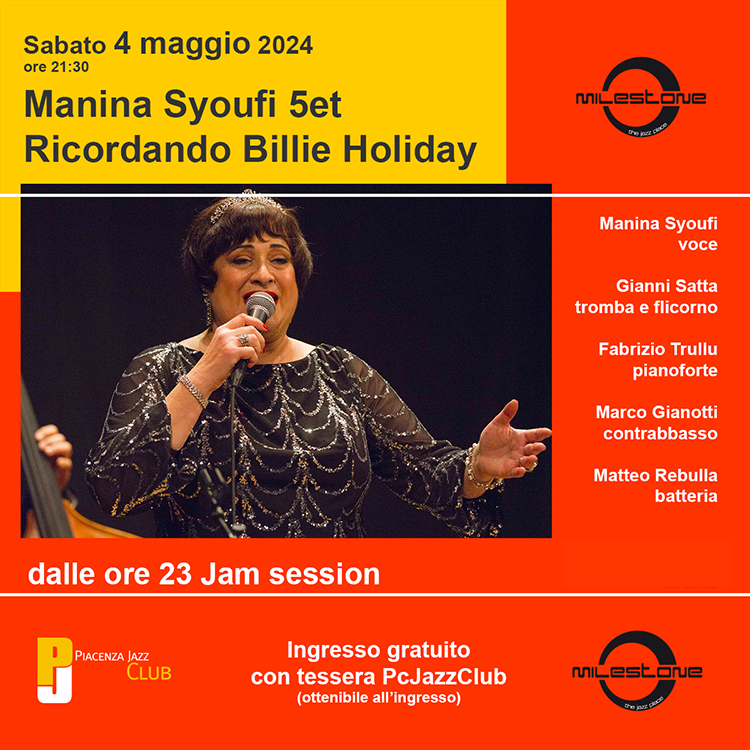Concerto Conclusivo Piacenza Jazz Club Milestone | Sabato 4 Maggio 2024