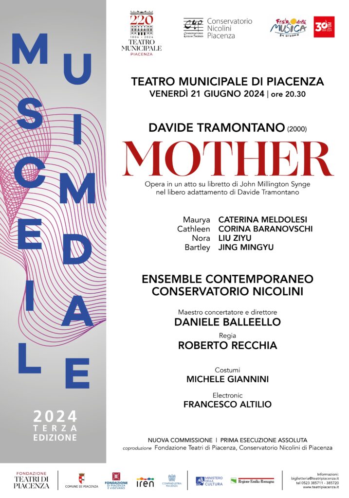 Presentazione di "Mother" | Conservatorio Nicolini Piacenza: Venerdì 14 Giugno 2024