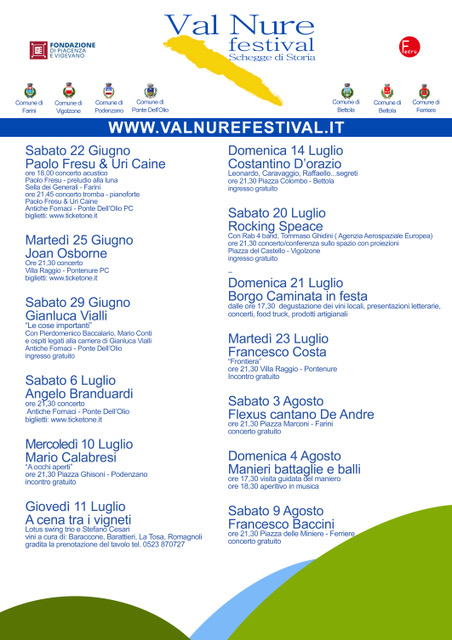 Val Nure Festival | PaoloFresu&Uri Caine: Sabato 22 Giugno 2024