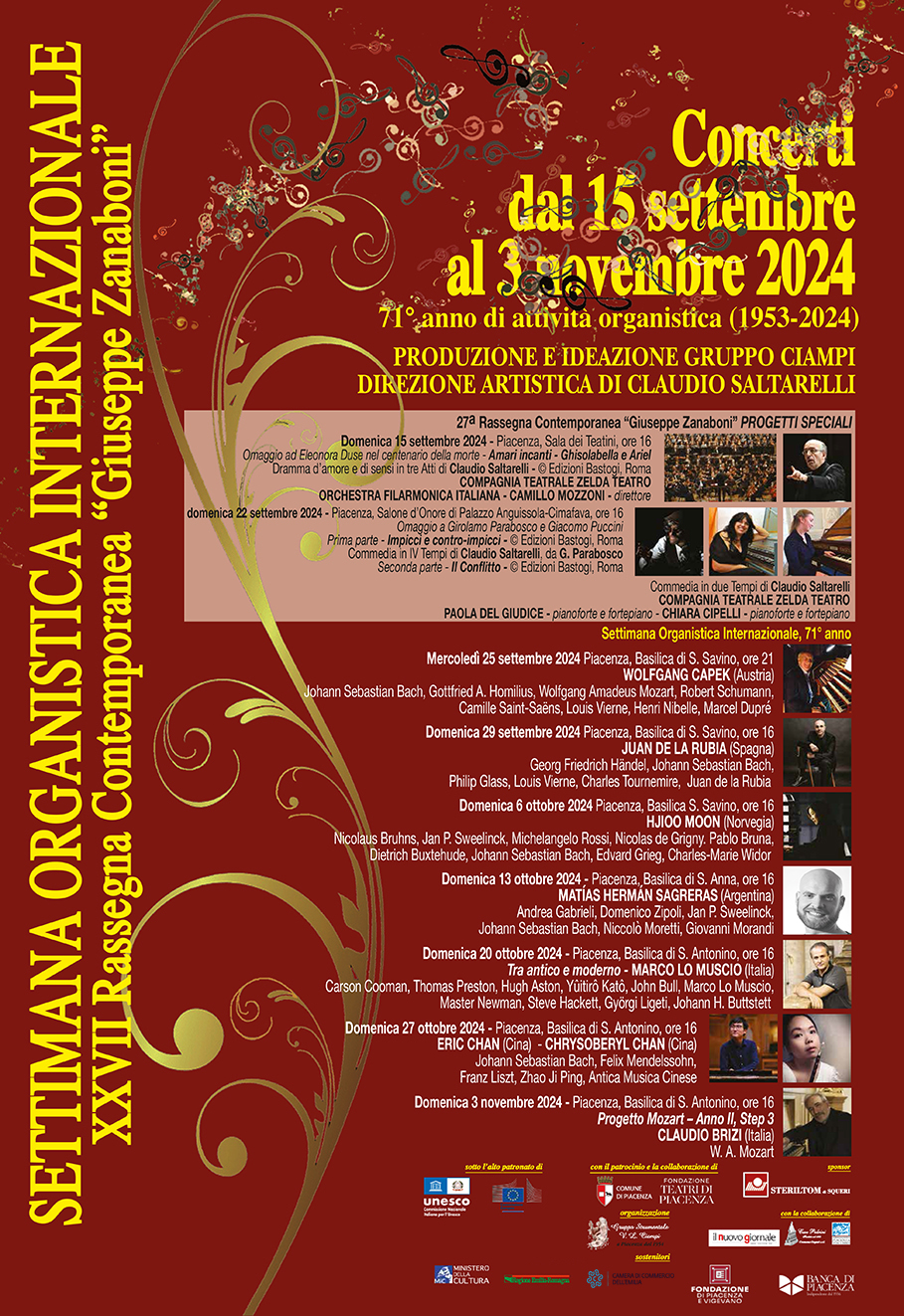 Settimana Organistica 2024 | 15 Settembre-03 Novembre