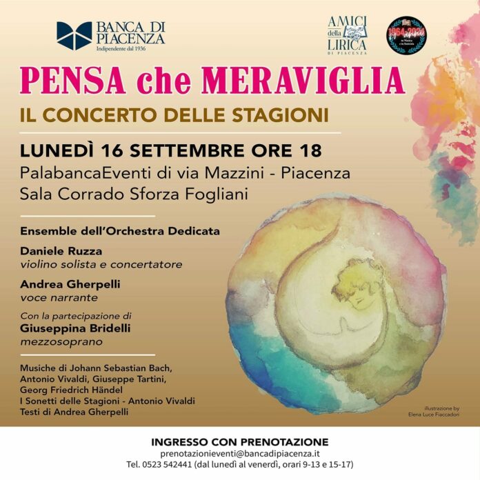 Amici della Lirica Piacenza | Concerto delle Stagioni: Lunedì 16 Settembre 2024