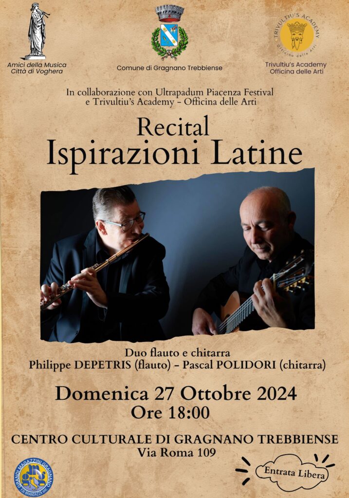 Ultrapadum Piacenza Festival&Trivulitu's Academy | Ispirazioni Latine: Domenica 27 Ottobre 2024