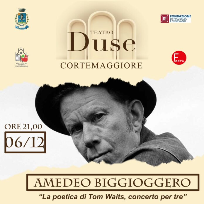 Amedeo Bigioggero Trio al Teatro Duse di Cortemaggiore | Fedro Cooperativa: Venerdì 6 Dicembre 2024