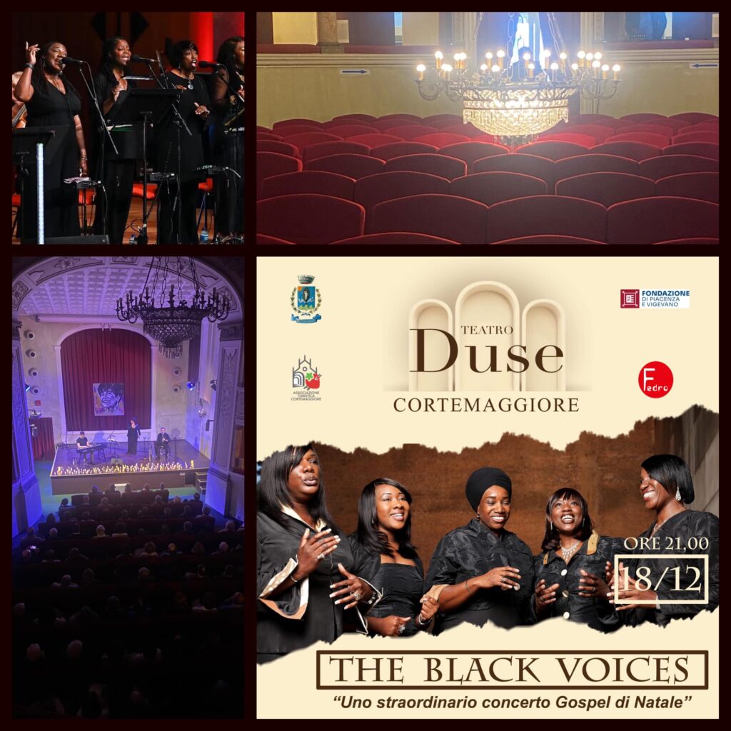 Black Voices al Teatro Duse di Cortemaggiore | Fedro Cooperativa: Mercoledì 18 Dicembre 2024